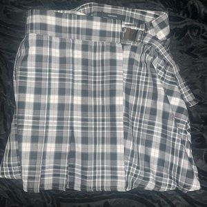 Plaid mini skirt